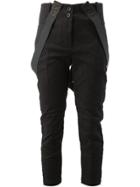 Lost & Found Ria Dunn Brace Detail Trousers - Black