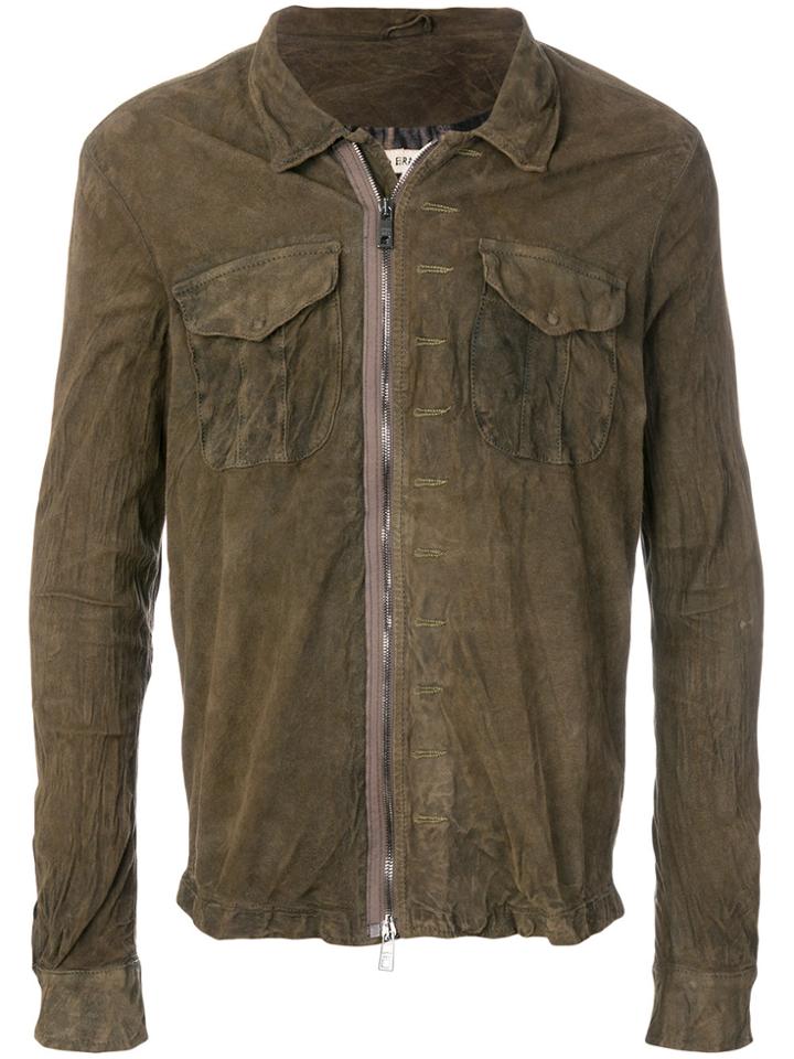 Giorgio Brato Zipped Shirt Jacket - Brown