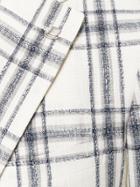 Tagliatore Checked Pattern Jacket - White