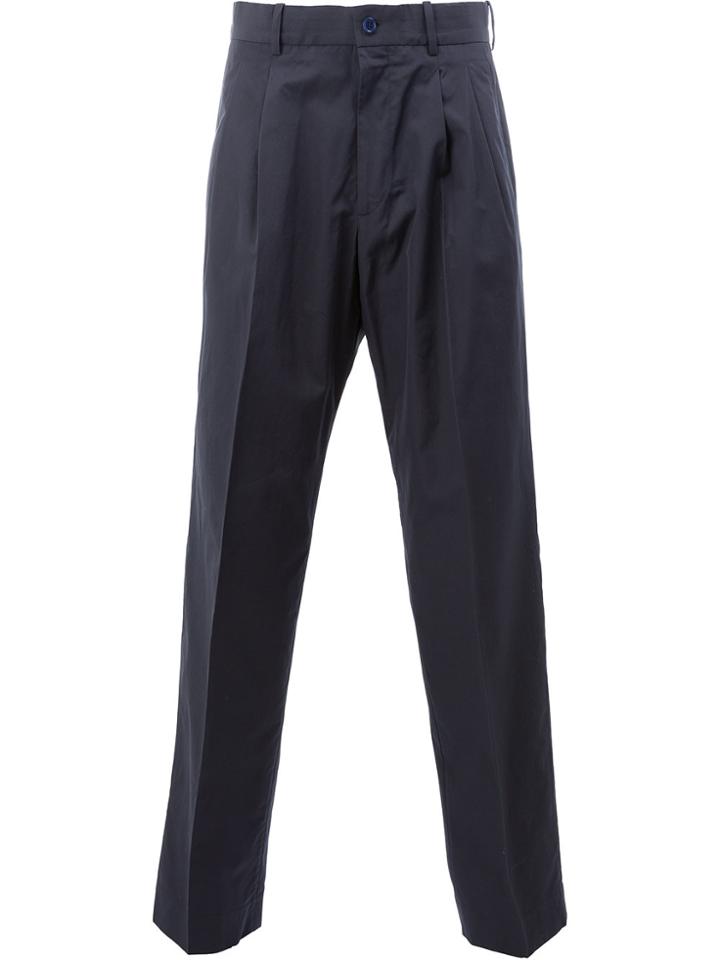 Stella Mccartney Classic Pleated Trousers - Blue