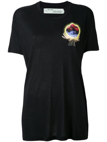 Off-white - Hand Sphere Over T-shirt - Women - Micromodal - Xs, Black, Micromodal
