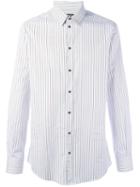 Dolce & Gabbana Striped Shirt, Men's, Size: 38, White, Cotton