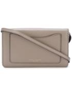 Marc Jacobs Recruit Wallet Crossbody Bag, Women's, Grey, Leather