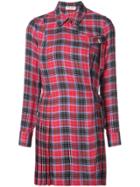 Opening Ceremony Tartan Shirt Dress - Red