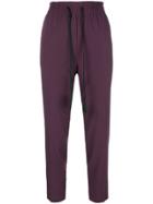 Forte Forte Drop Crotch Cropped Trousers - Pink & Purple