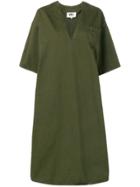 Mm6 Maison Margiela Flared Midi Dress - Green