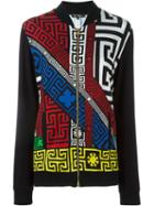 Versace '#greek' Zipped Up Cardigan