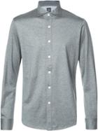 Eleventy Slim-fit Shirt, Men's, Size: Xxl, Grey, Cotton