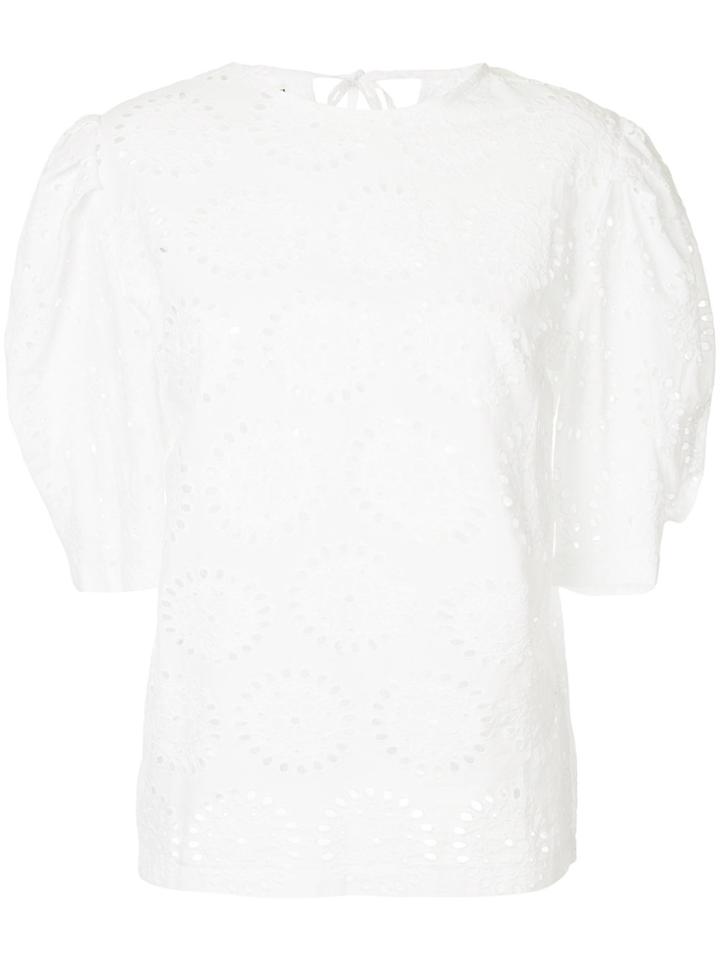 N Duo Anglaise Broderie Blouse - White