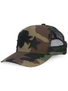 Amiri - Camouflage Star Cap - Men - Cotton/leather/polyester/tencel - One Size, Green, Cotton/leather/polyester/tencel