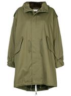 Tu Es Mon Trésor M51 Fox Fur Trim Fishtail Parka - Green