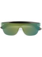 Retrosuperfuture 'tuttolente Flat Top' Sunglasses, Adult Unisex, Green, Acetate
