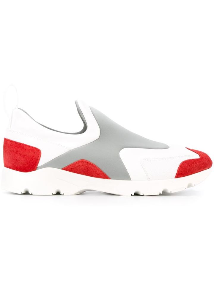 Mm6 Maison Margiela Paneled Slip-on Sneakers