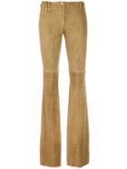 Plein Sud Palazzo Pants, Size: 38, Nude/neutrals, Leather
