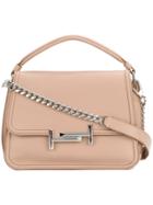 Tod's Flap Closure Tote - Pink & Purple