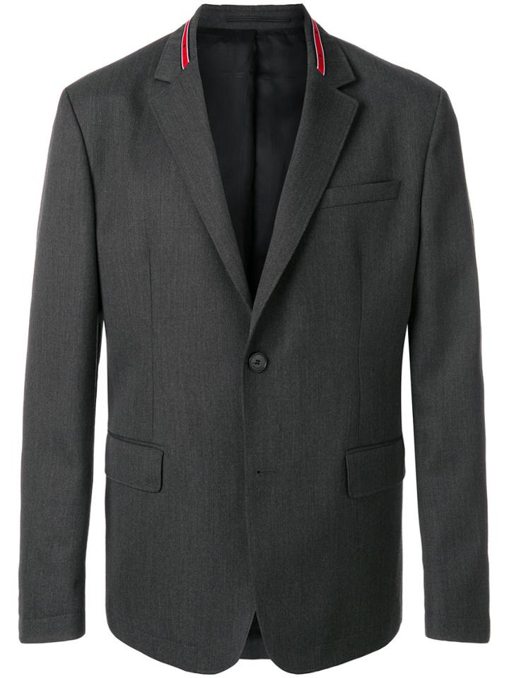 Givenchy Star Stripe Detail Blazer - Grey