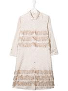 Caffe' D'orzo Teen Alice Shirt-dress - Neutrals