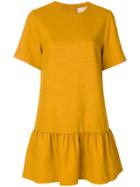 Erika Cavallini Drop Waist Mini Dress - Yellow & Orange