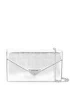 Michael Michael Kors Metallic Clutch Bag - Silver