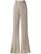 Golden Goose Long Plaid Trousers - Brown