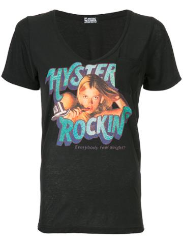 Hysteric Glamour Print Chest Pocket T-shirt - Black