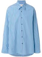 Marni Loose Fit Striped Shirt - Blue