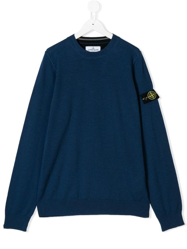 Stone Island Junior Stone Island Junior 6916505a4v0024 Blue Wool Or