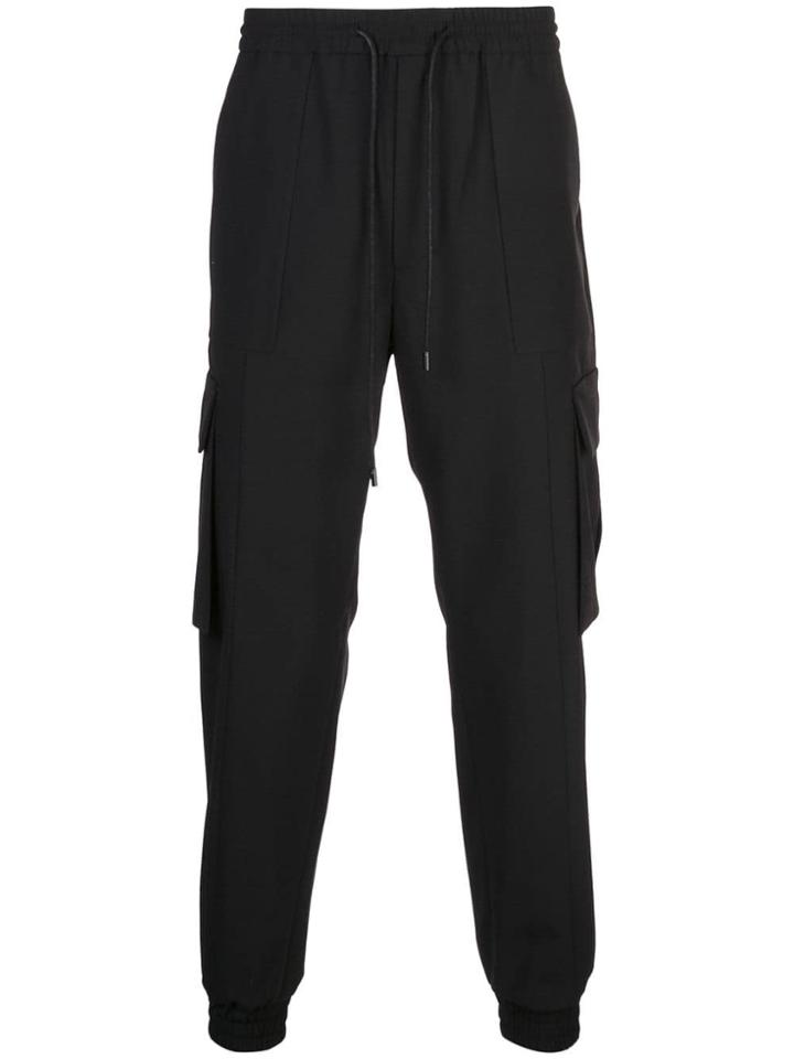 Juun.j Drawstring Waist Trousers - Black