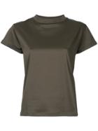 Estnation - High Neck T-shirt - Women - Cotton - 38, Green, Cotton
