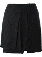 No21 Layered Mini Skirt, Women's, Size: 42, Black, Cotton/viscose/polyamide/cupro
