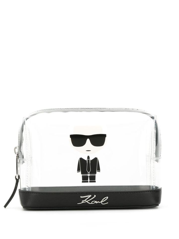 Karl Lagerfeld Karlito Make-up Bag - White