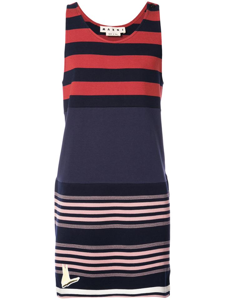 Marni Striped Tank Sweatshirt - Blue