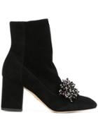 Elie Saab Embellished Boots - Black