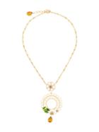 Dolce & Gabbana Floral Cage Necklace, Women's, Metallic