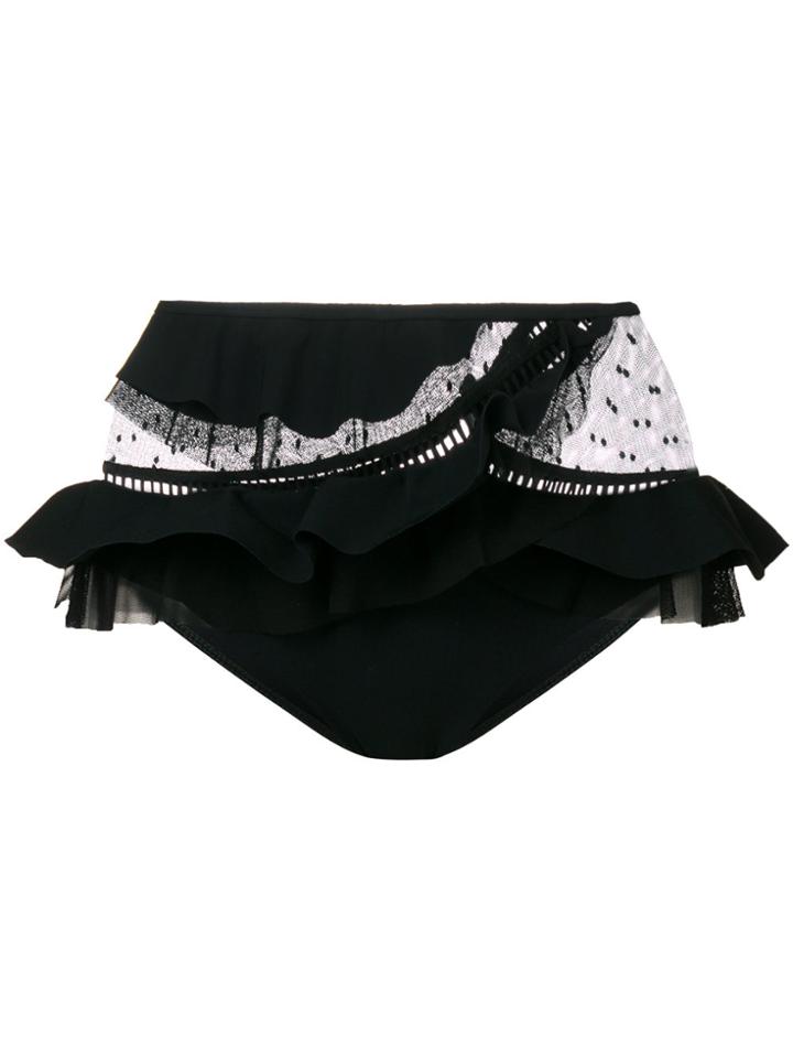 Zimmermann High-waisted Bikini Briefs - Black