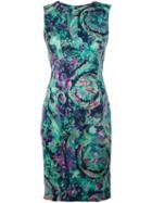 Versace Floral Collage Cocktail Dress
