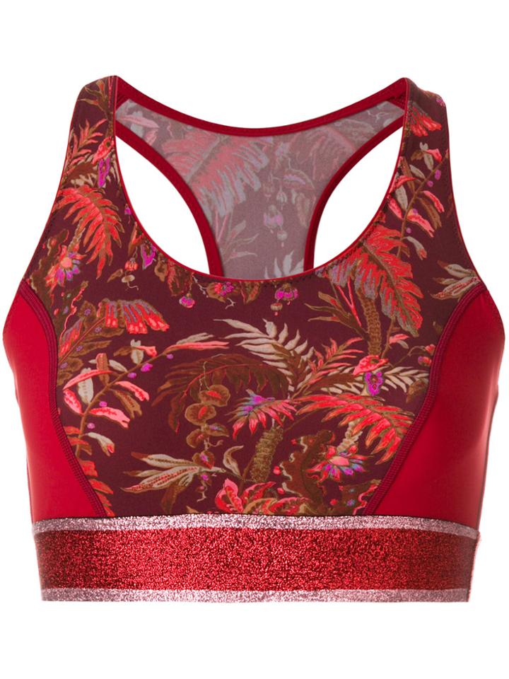 Etro Printed Crop Top - Red