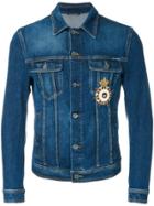 Dolce & Gabbana Patch Appliqué Denim Jacket - Blue