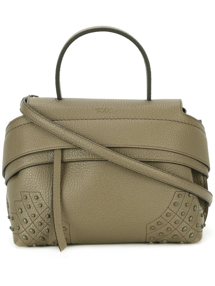 Tod's - Cap Closure Tote - Women - Calf Leather - One Size, Green, Calf Leather