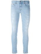 Dondup - Distressed Skinny Jeans - Women - Cotton/polyester/spandex/elastane - 29, Blue, Cotton/polyester/spandex/elastane