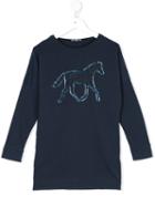 Chloé Kids Horse Patch T-shirt, Girl's, Size: 10 Yrs, Blue