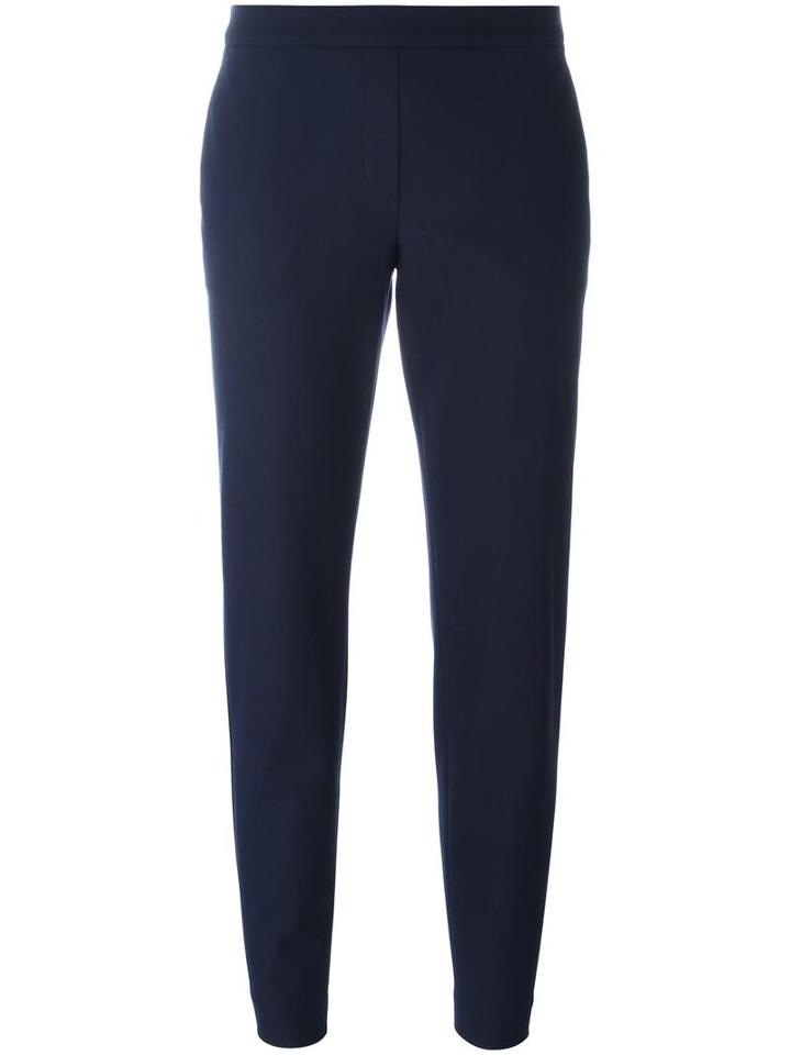 Theory - Cropped Flared Trousers - Women - Cotton/polyamide/polyester/spandex/elastane - 6, Blue, Cotton/polyamide/polyester/spandex/elastane