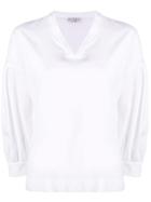 Brunello Cucinelli V-neck Blouse - White