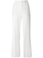 Lanvin Classic Palazzo Trousers, Women's, Size: 42, White, Viscose/spandex/elastane