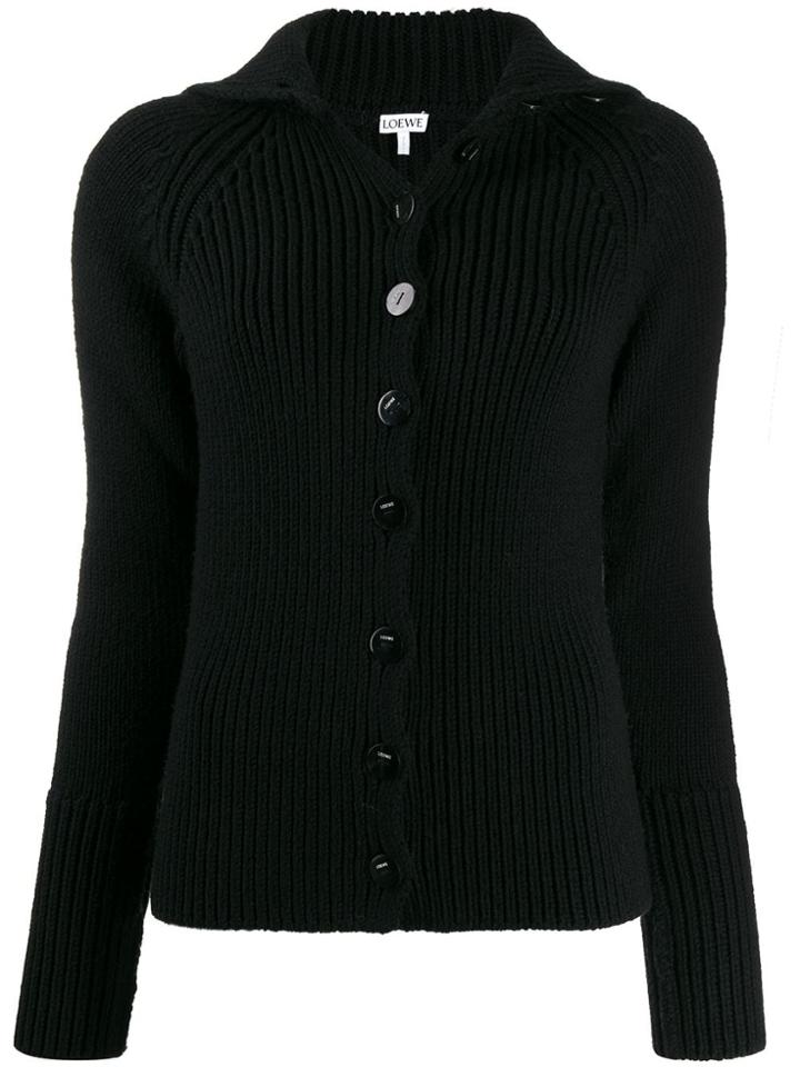 Loewe High-neck Cardigan - Black