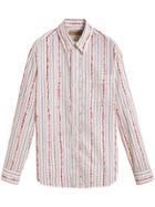 Burberry Scribble Stripe Shirt - White