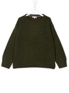 Tommy Hilfiger Junior Teen Textured Knit Jumper - Green