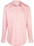Alexander Mcqueen Rose Embroidered Collar Shirt - Pink