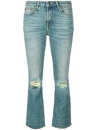 R13 Mid-rise Cropped Jeans - Blue