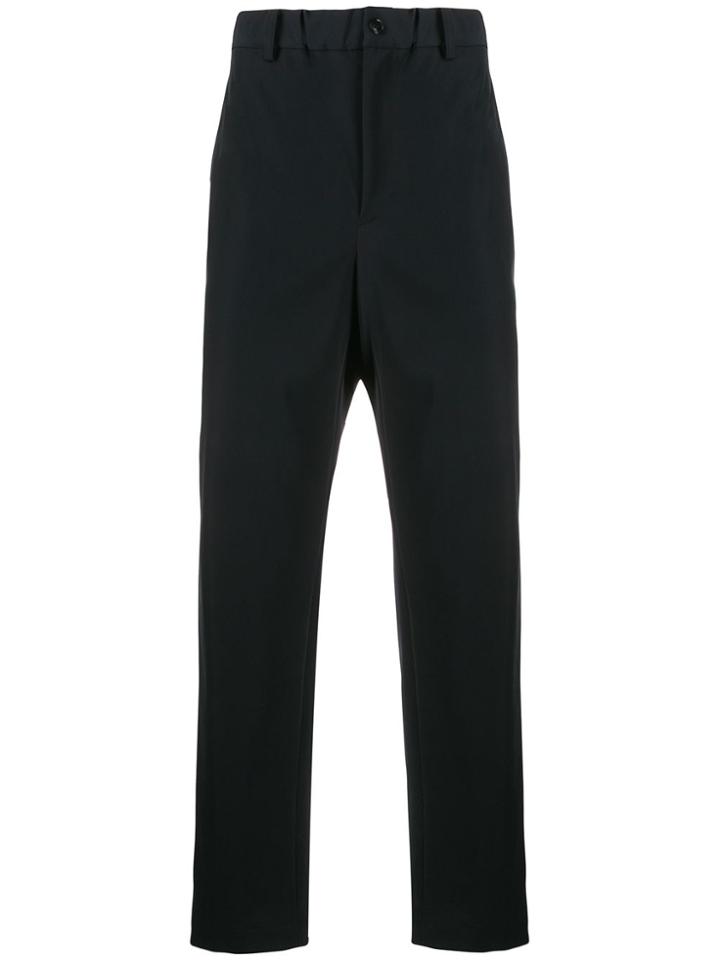 Zucca Elastic Waist Tailored Trousers - Black